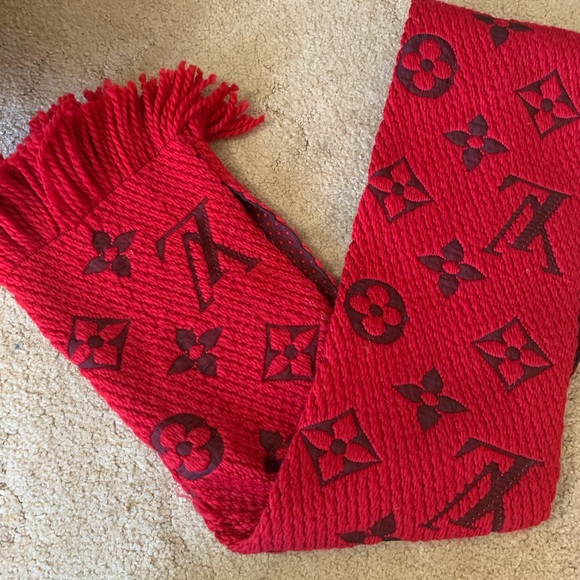 Louis Vuitton Accessories - 🌹Red Logomania ruby logo LV scarf 🌹